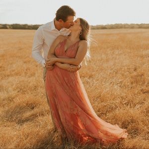 Showpo rose maxi layered dress